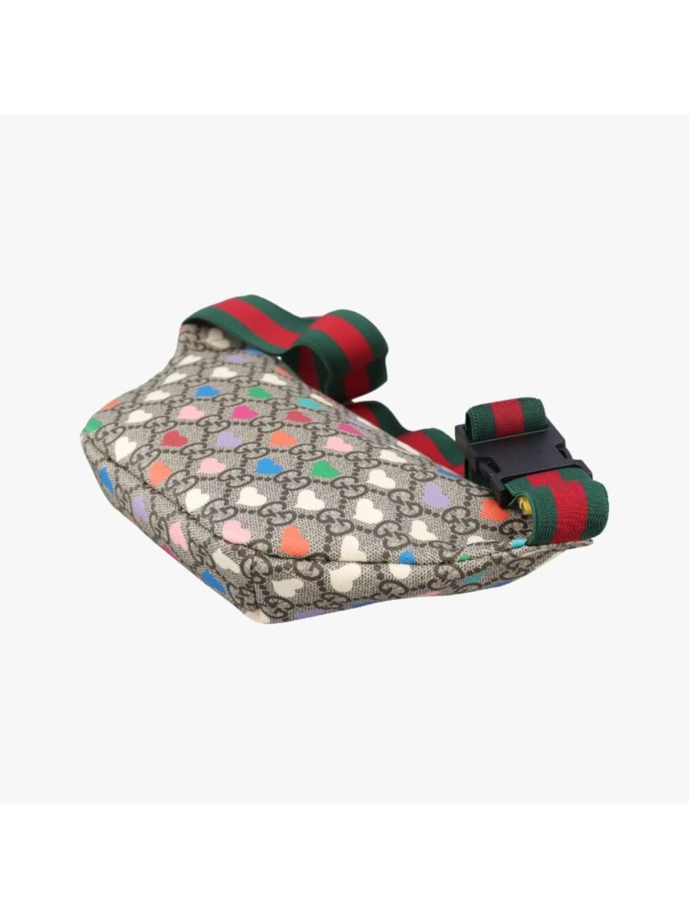 Gucci Kids GG Top Strawberry Print Beige Belt Bag - Picture 6 of 16